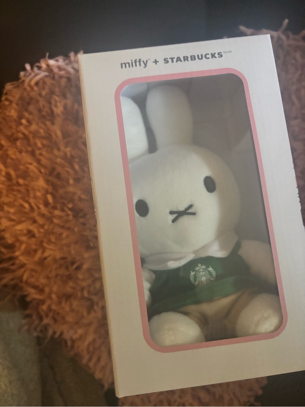 Starbucks Miffy Plush in White, Green, Pink